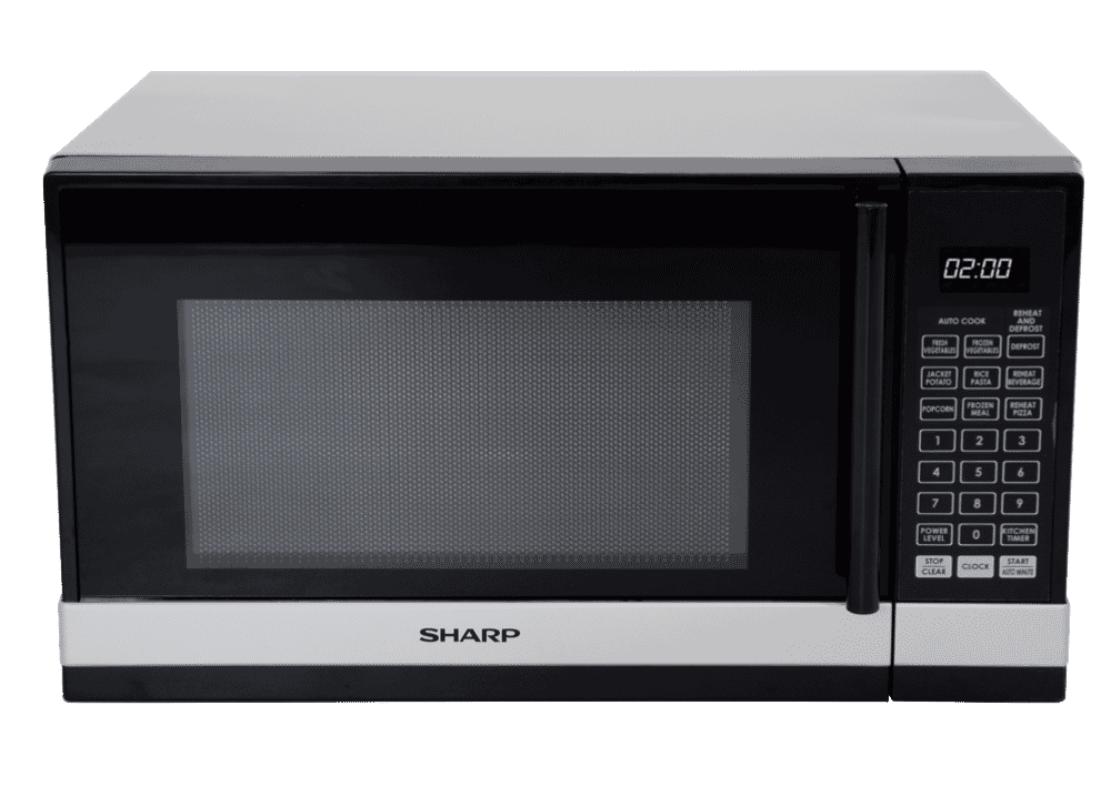 Sharp R240YS 800W Black/Silver Compact Microwave at The Good Guys