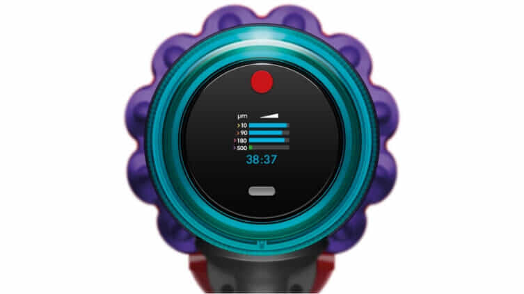 Close up of the new Dyson Gen5detect Absolute Cordless Vacuum. 