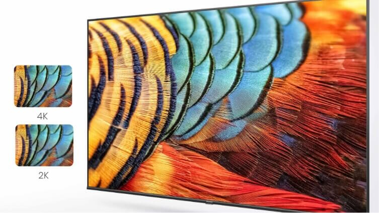 4K AI Upscaler display in Hisense Television