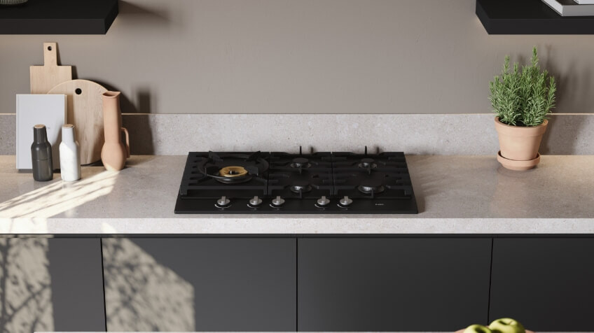asko cooktop in modern kitchen