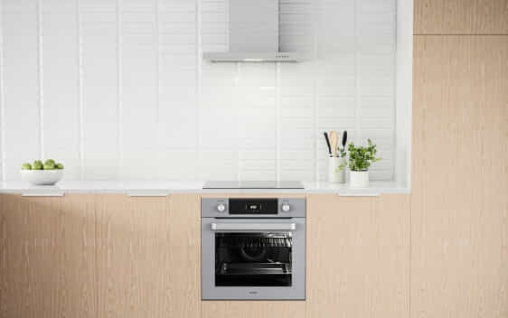 Haier Grey oven in a kitchen