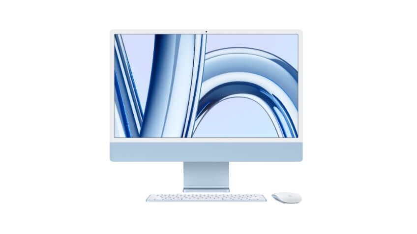 A product shot of the iMac M3