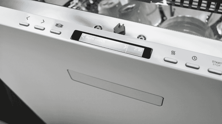 Close up of the Auto Wash cycle available on an ASKO dishwasher.