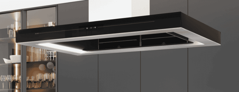 Asko canopy rangehood in modern kitchen