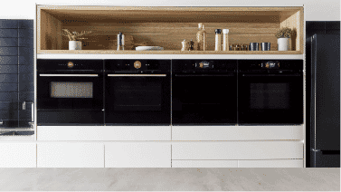 The bosch series range together in a modern kitchen