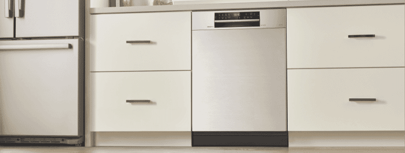 A bosh dishwasher in a modern kitchen