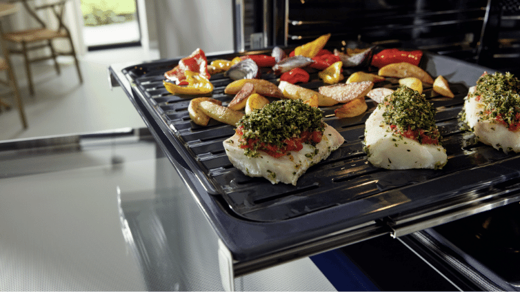 Miele's flexi clip runners featured in their ovens