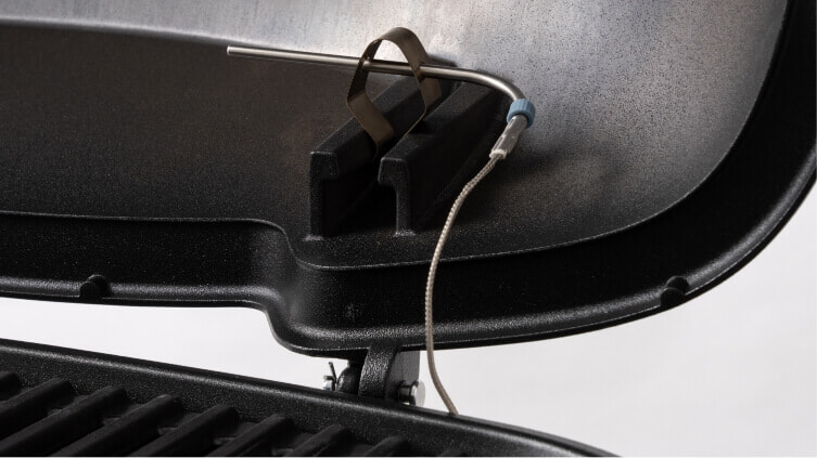 A close up of the ambient temperature probe compatible with the Weber Connect Hub | The Good Guys