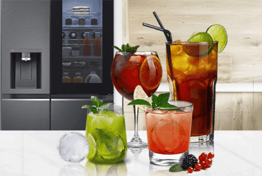 Mocktails on kitchen bench