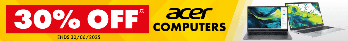 30% off Acer Computers
