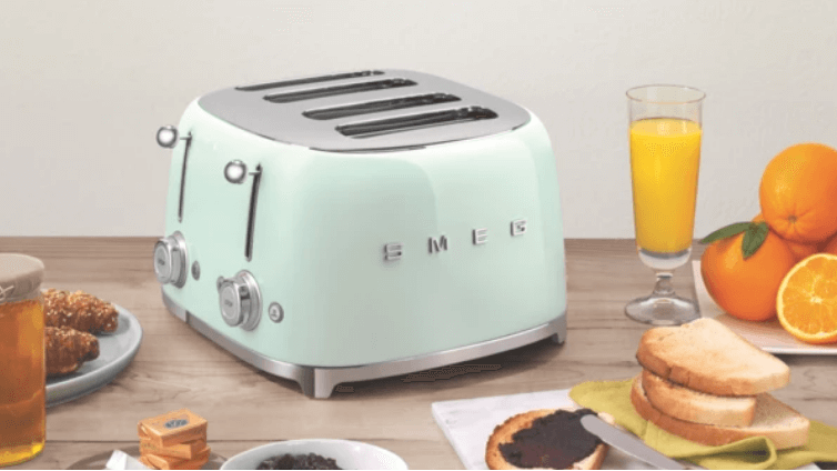 Smeg 4 slice toaster in a modern home