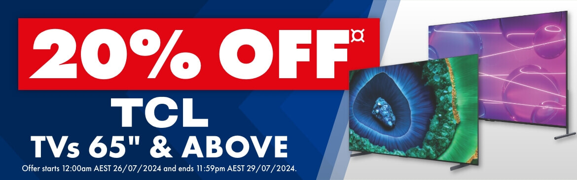 20% off 65'' & Above TCL TVs