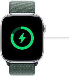 An almost fully charged Apple Watch Series 10