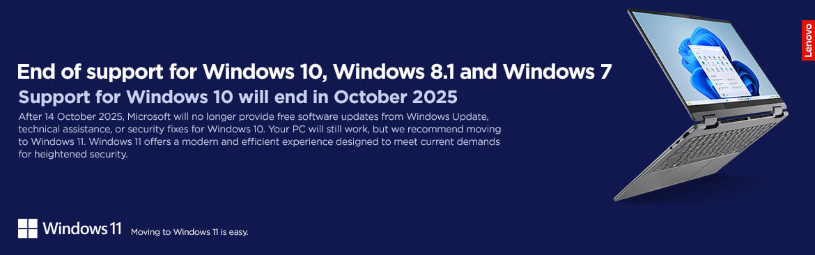 End of support for Windows 10, Windows 8.1 & Windows 7
