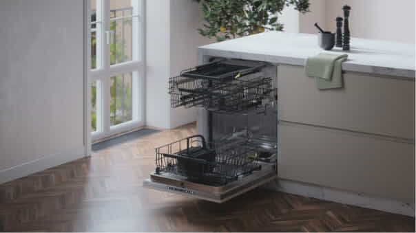 Open ASKO Dishwasher.
