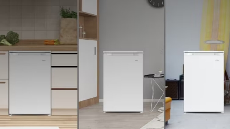 Stand along chest freezer from CHiQ in different locations around the home.