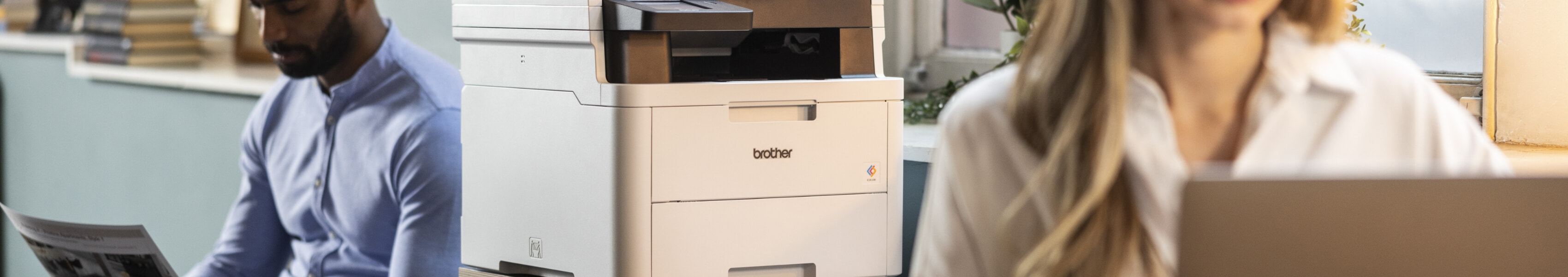 brother printer in an office