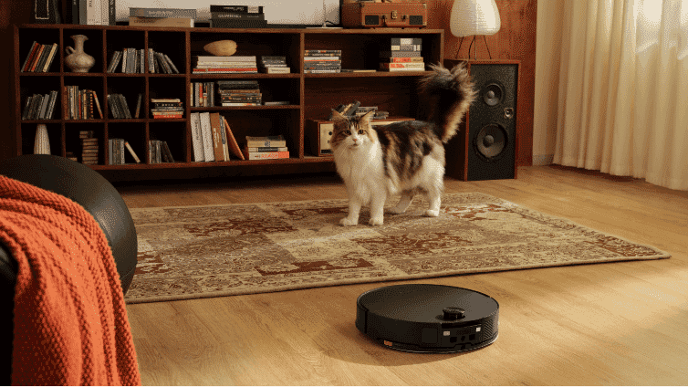Roborock Saros 10 Robotic Vacuum cleaning hair