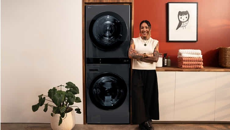 No cooking mess stands a chance with the LG WashTower.