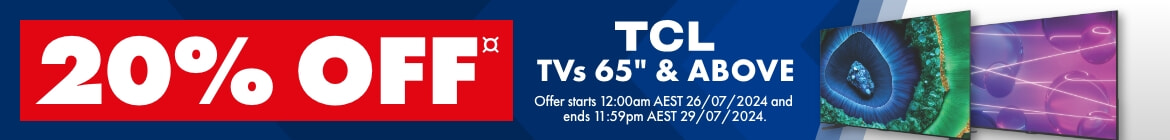 20% off 65'' & Above TCL TVs