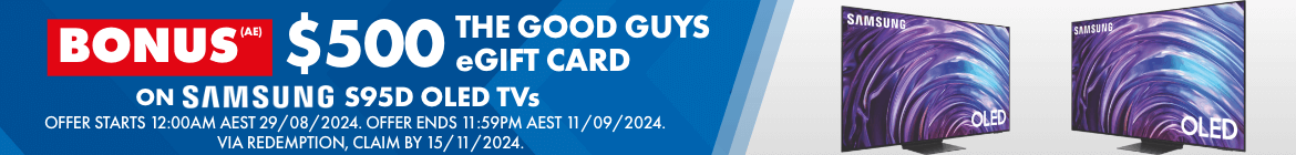 BONUS $500 The Good Guys eGift Card On Purchase Of Samsung S90D OLED TVs