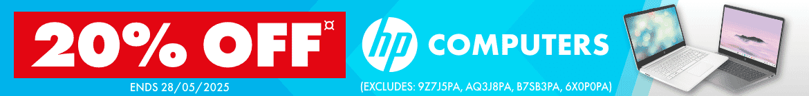 20% Off HP Computers (excludes Chromebooks, Copilot+ PC's & Gaming PC's)