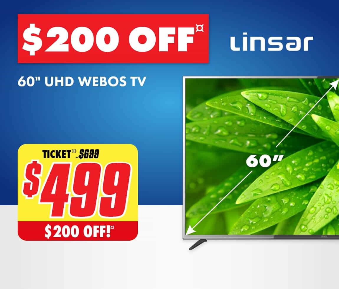 Linsar 60" UHD WebOS TV 2023