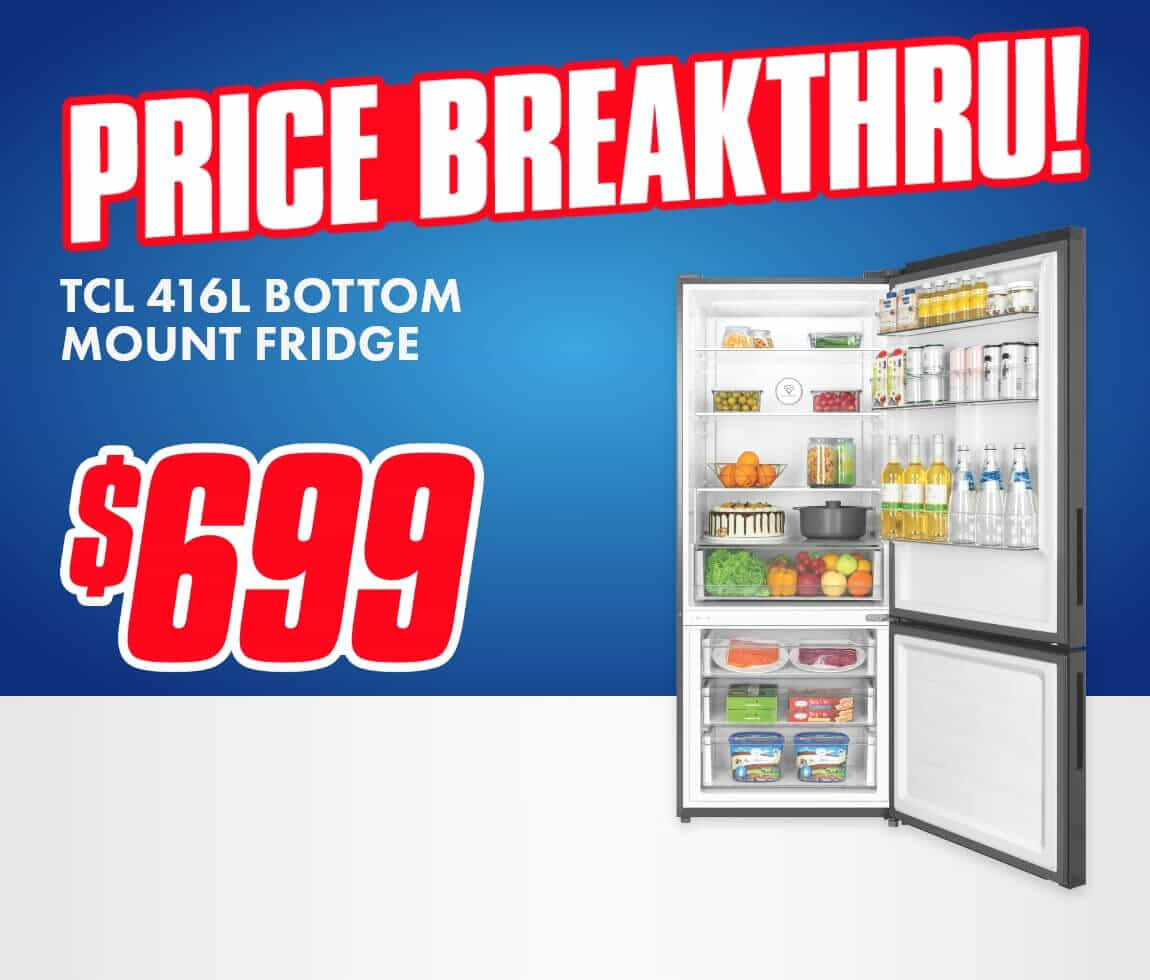 TCL 417L Bottom Mount Refrigerator