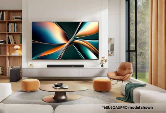 Hisense 2025 TV in living room.