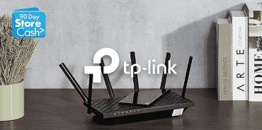 Earn 90 Day StoreCash> on the TP-LINK AX5400 WiFi 6 Modem Router
