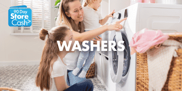 Earn 90 Day StoreCash> on Washers