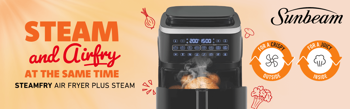 Sunbeam Steamfry Air Fryer Plus Steam