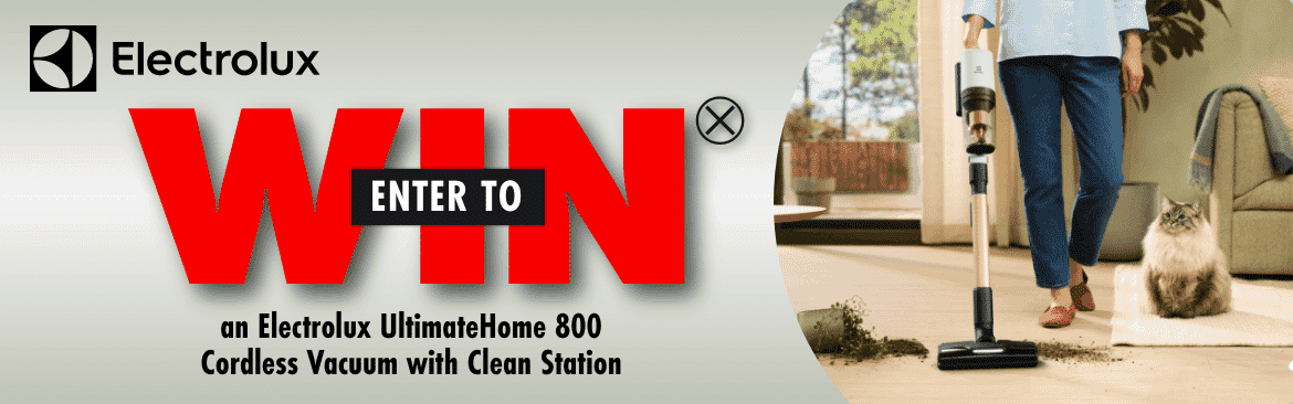 Electrolux Enter to Win an Electrolux UltimateHome 800 Cordless Vacuum with Clean Station