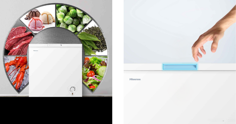 Images of the Hisense Hybrid Chest Freezer