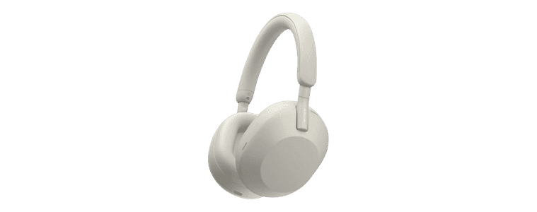 Product image of the Sony Premium Noise Cancelling Headphones in Silver