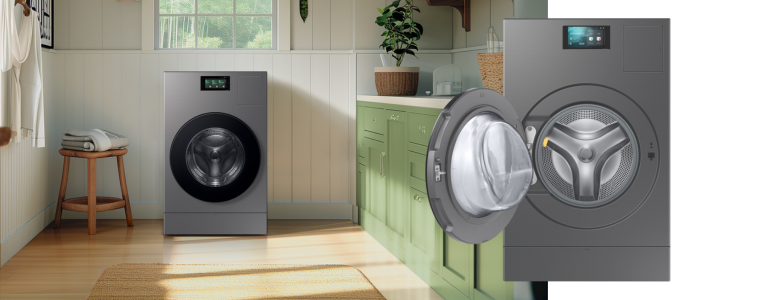 New Samsung BESPOKE AI Heat Pump Washer Dryer  