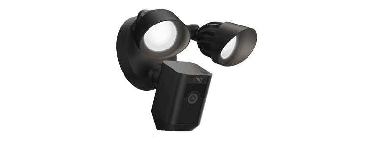 Ring Floodlight Camera Wired Plus in Black