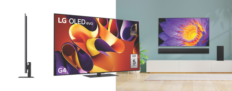 product image of the LG 55" OLED EVO G4 4K Smart TV 24