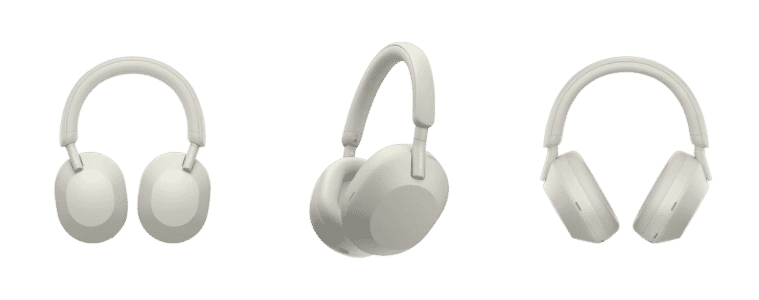 Product image of the Sony Premium Noise Cancelling Headphones in Silver