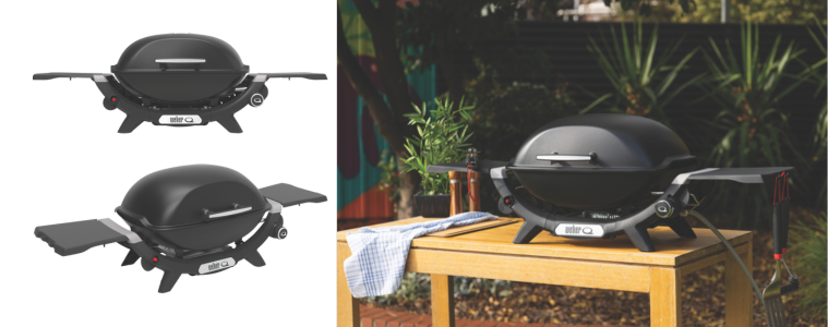 Weber Q 2000N LP in Midnight Black