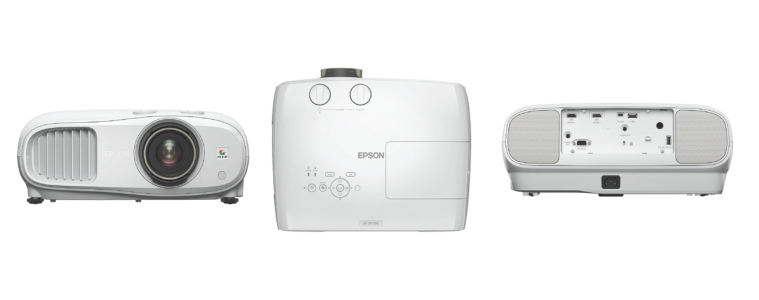 Product images of the Epson EH-TW7100 Home Theatre Projector