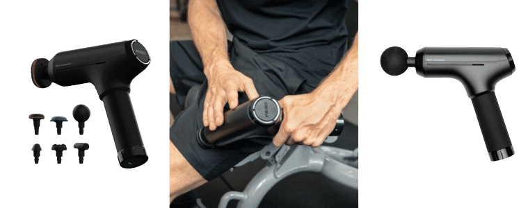 Product images of the Homedics Pro Massage Gun