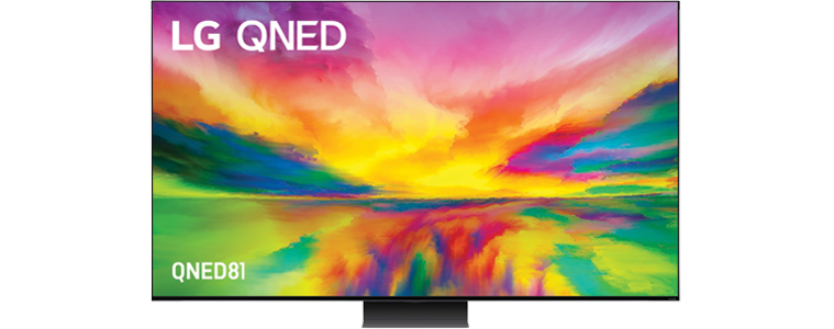 Product shot of the LG QNED81 4K UHD LED Smart TV 23.