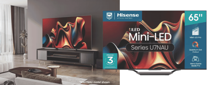 product image of the Hisense 65" U7nAU 4K Mini-LED QLED Smart TV 24