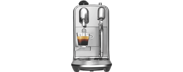 Front on product image of the Nespresso Creatista Plus Stainless Steel