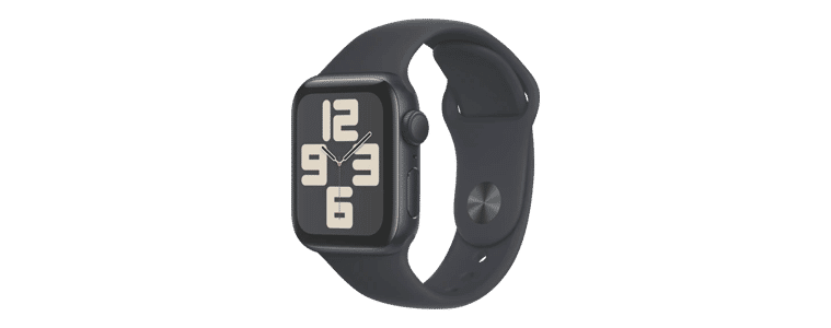 product image of the Apple Watch SE GPS 40mm Midnight Aluminium Case with Midnight Sport Band - S/M