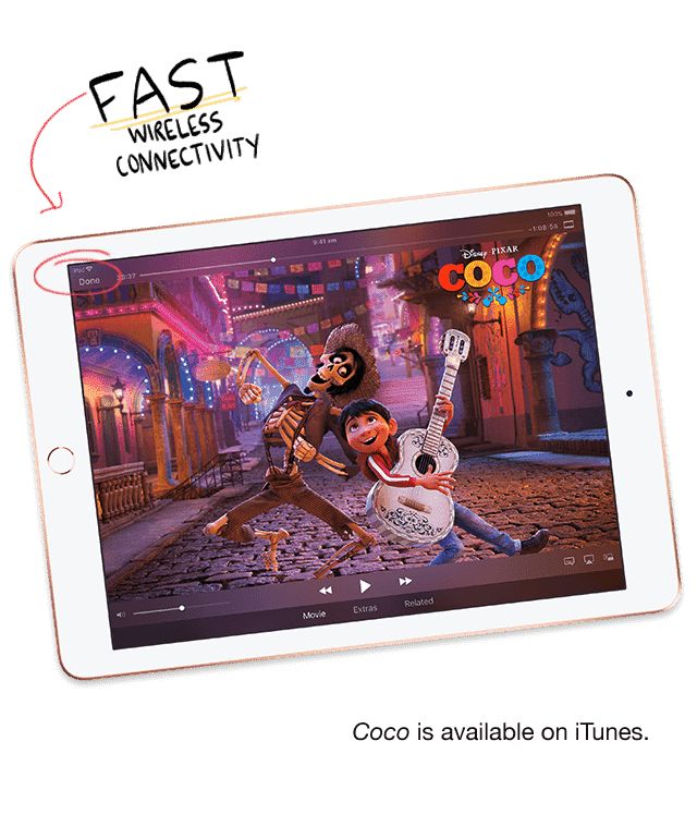 Enjoy fast Wi-Fi connection with Apple iPads, so you can watch movies, play games, post holiday photos and more anytime you like. Shop now at The Good Guys.