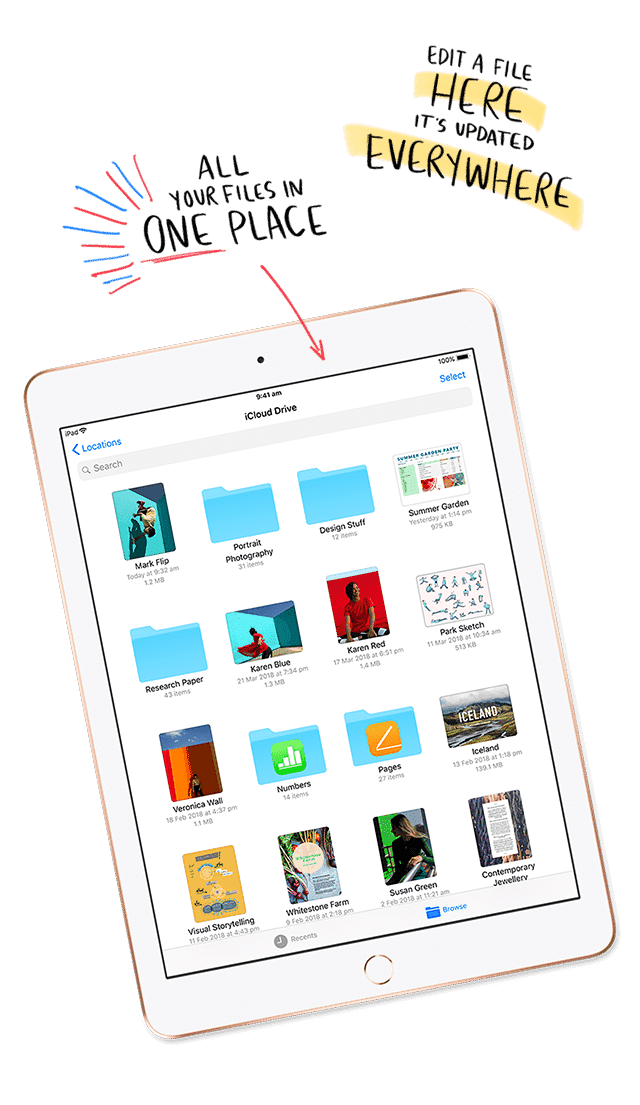 With Apple iPads, you can make the most of Apple iClouds to help you organise your photos, documents, phone book and more. Shop now at The Good Guys.