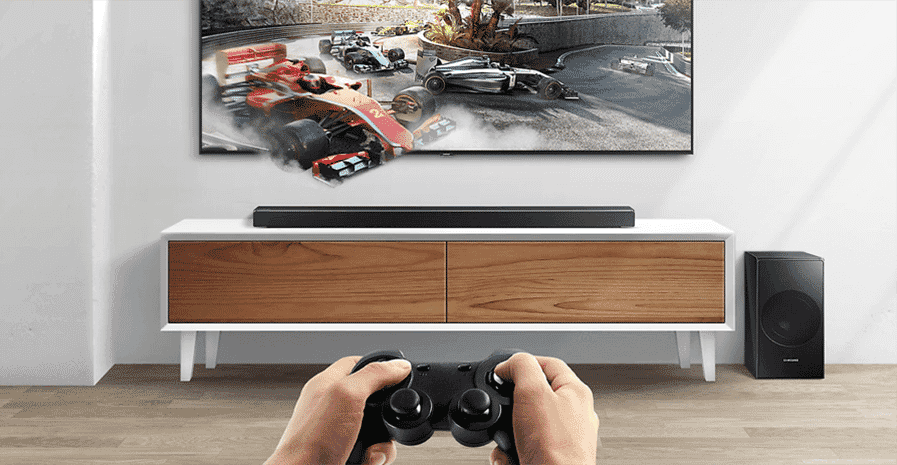 Samsung HW-N650 soundbar has a game setting that optimises the sound quality when you play compatible games.