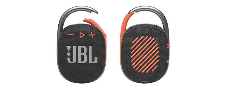 product image of the JBL Clip 4 Bluetooth Speaker - Black Orange